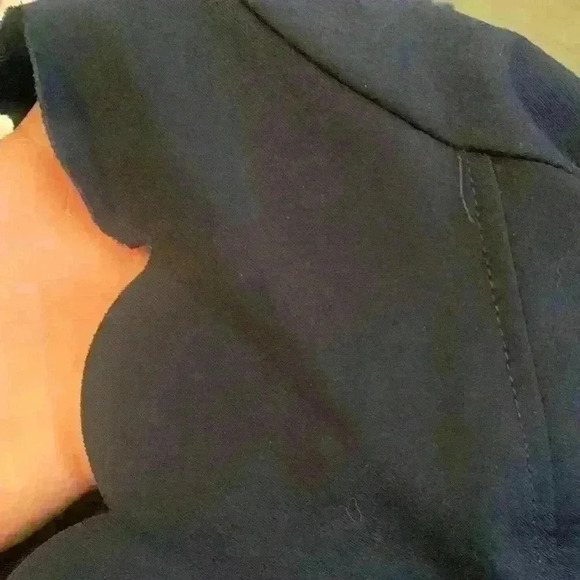 NWT Lulus Tip the Scallops Navy Scalloped Skater Dress, Womens Size Small - Picture 12 of 14